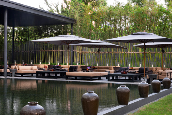 璞麗酒店露天花园盛春开放