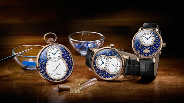 Jaquet Droz 雅克德罗：金箔雕花珐琅