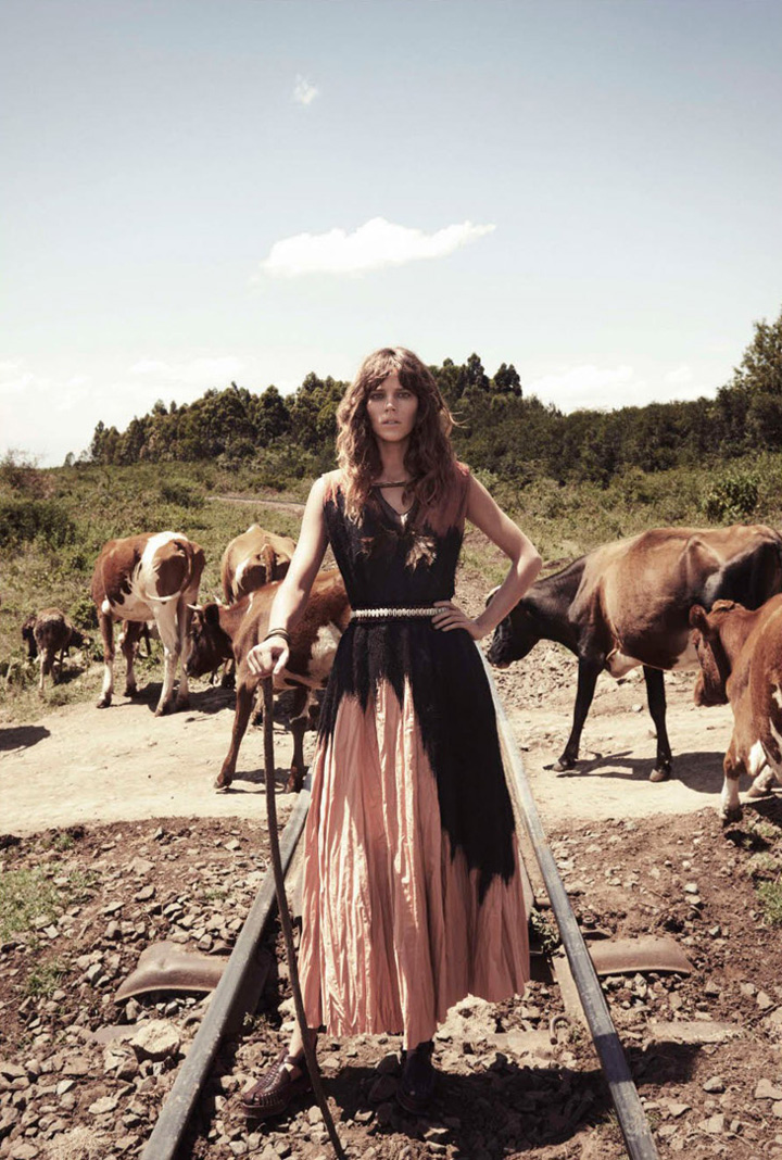 Freja Beha Erichsen《Vogue》法国版2014年4月号