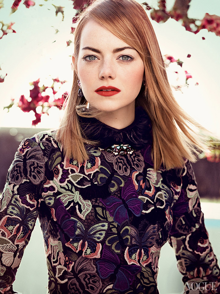 Emma Stone《Vogue》美国版2014年5月号