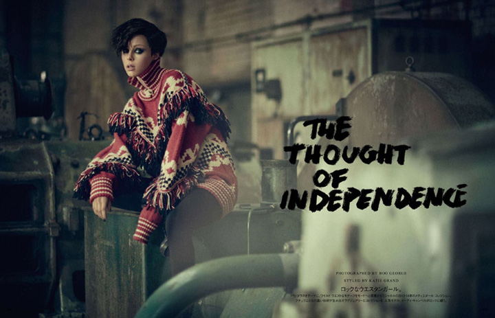 Edie Campbell《Vogue》日本版2014年8月号