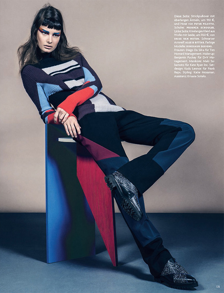 Ophelie Guillermand《Vogue》德国版2014年7月号