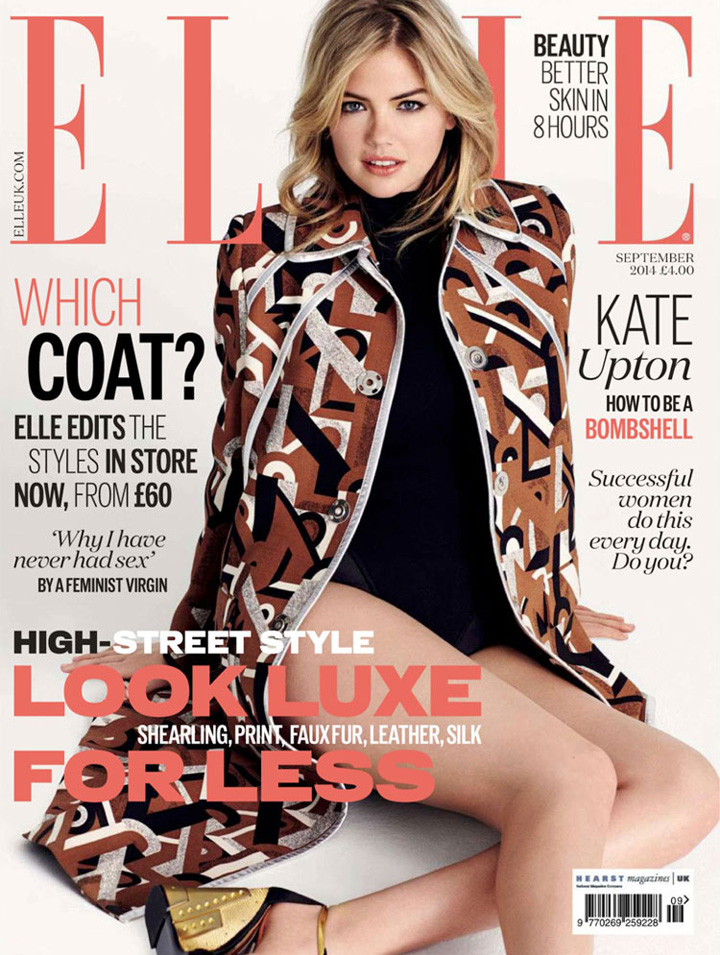 Kate Upton《Elle》英国版2014年8月号