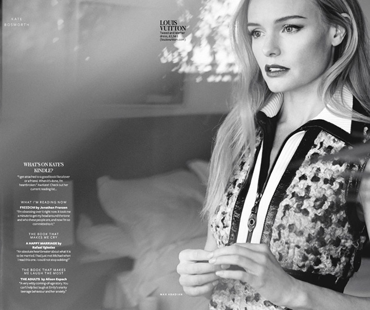 Kate Bosworth《InStyle》英国版2014年9月号