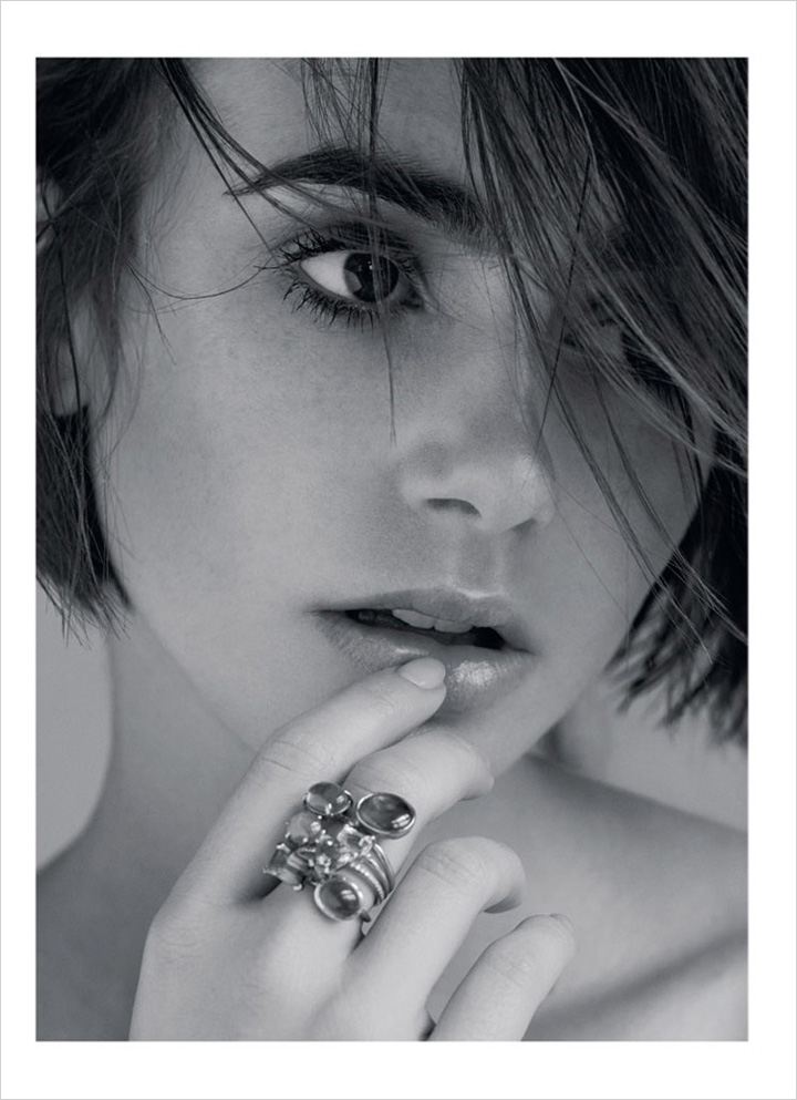 Lily Collins《Marie Claire》英国版2014年10月号