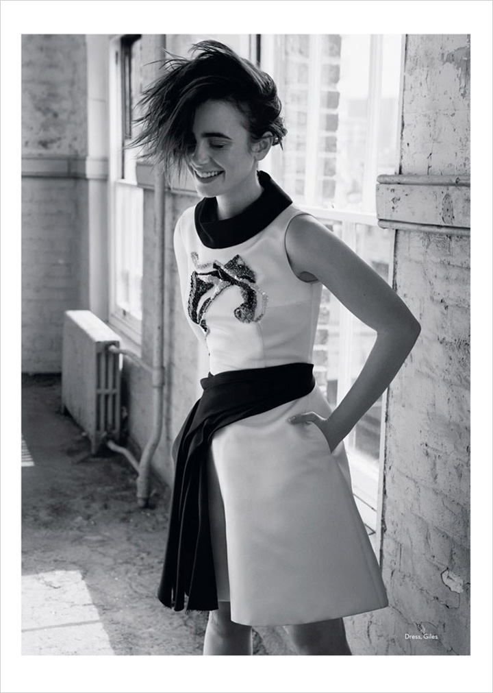 Lily Collins《Marie Claire》英国版2014年10月号