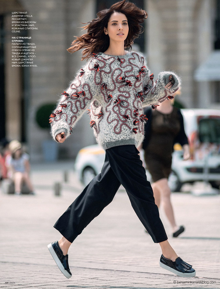 Hanaa Ben Abdesslem《Grazia》俄罗斯版2014年9月号