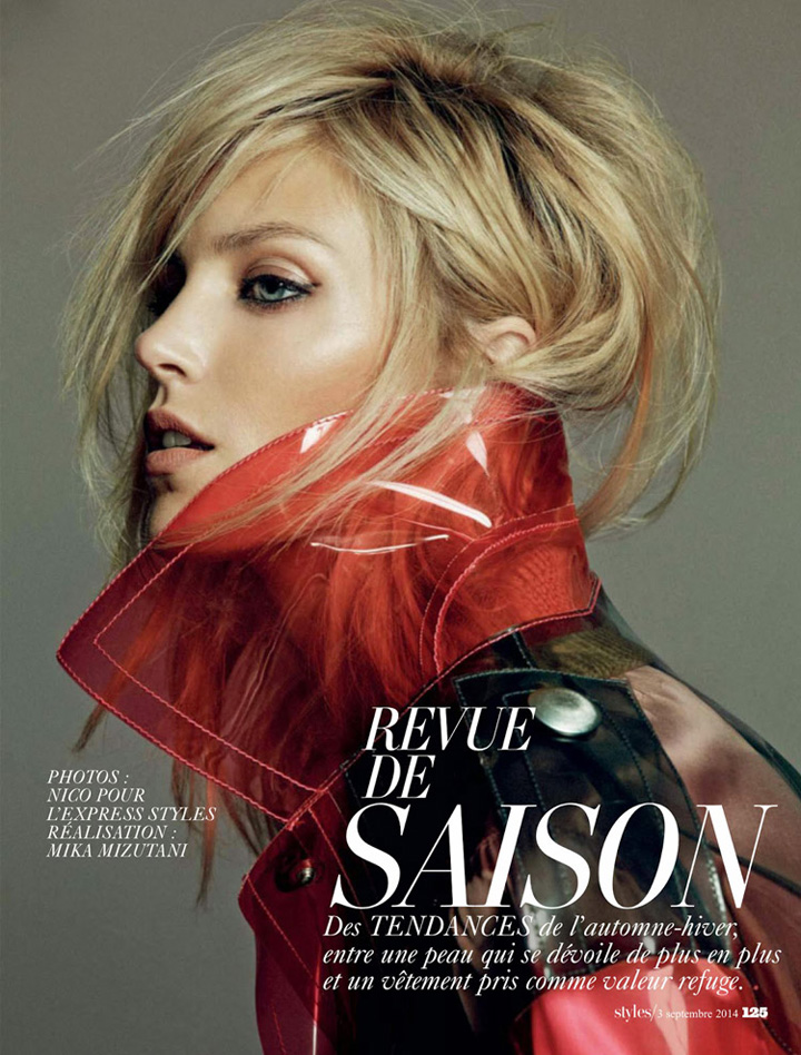 Anja Rubik《L’express Styles》2014年9月号