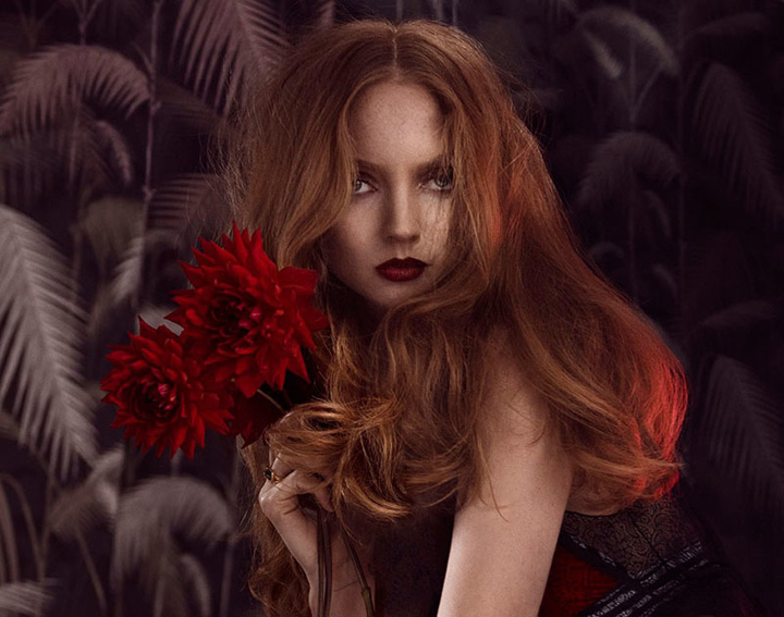 Lily Cole《Glamour》意大利版2014年12月号