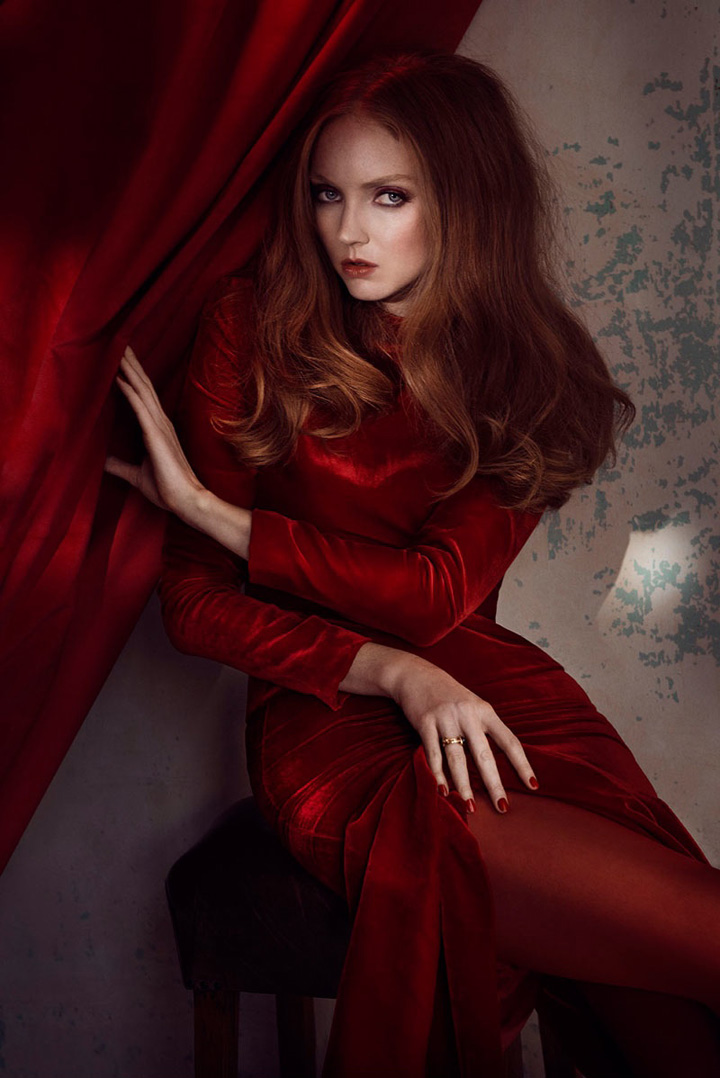 Lily Cole《Glamour》意大利版2014年12月号