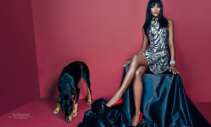 Naomi Campbell《L’Officiel》乌克兰版2015年1月号