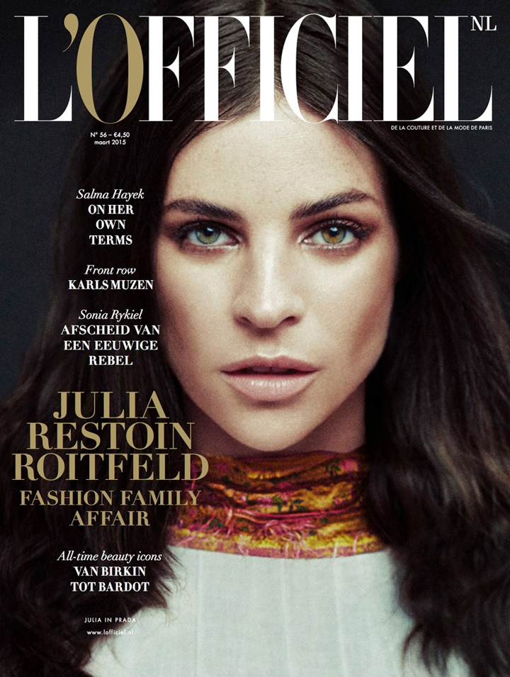 Julia Restoin Roitfeld《L’Officiel》荷兰版2015年3月号