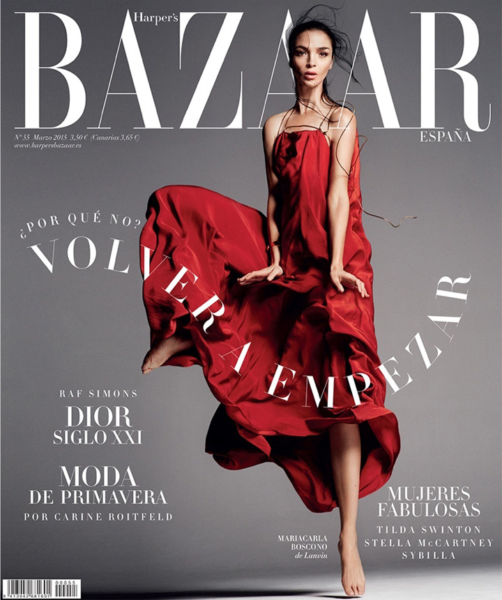 Mariacarla Boscono《Harper’s Bazaar》西班牙版2015年3月号