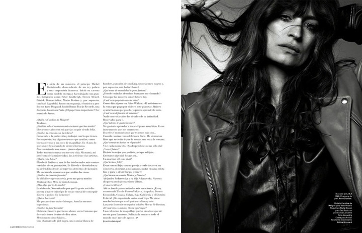 Caroline de Maigret《L’Officiel》墨西哥版2015年3月号