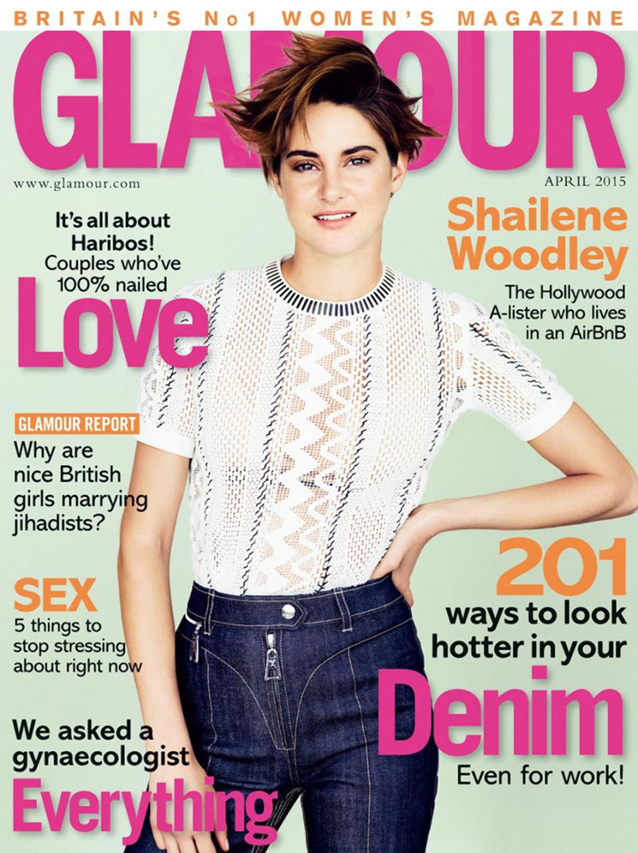 Shailene Woodley《Glamour》英国版2015年4月号
