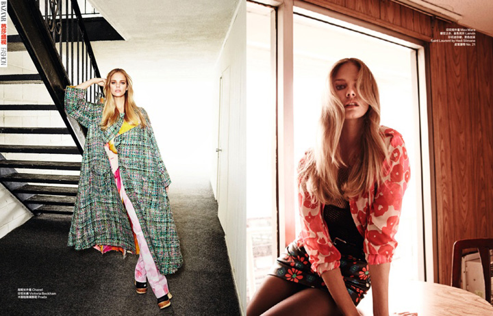 Marloes Horst《Harper’s Bazaar》中国版2015年5月号