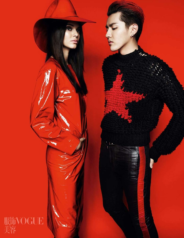 Kendall Jenner&吴亦凡《Vogue》中国版2015年7月号