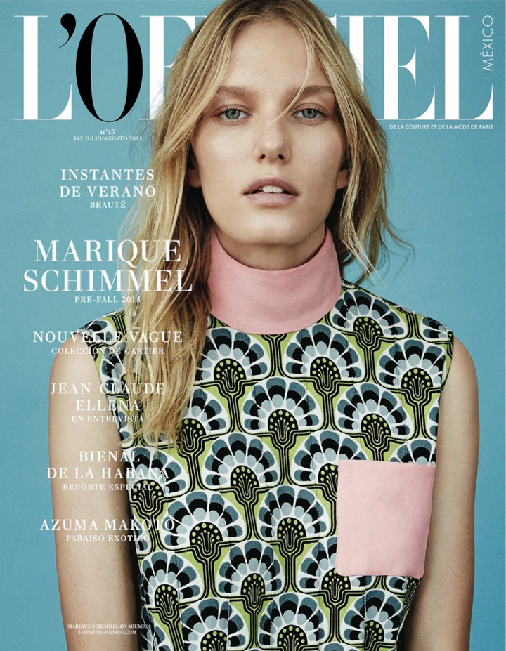 Marique Schimmel《L’Officiel》杂志2015年7/8月号