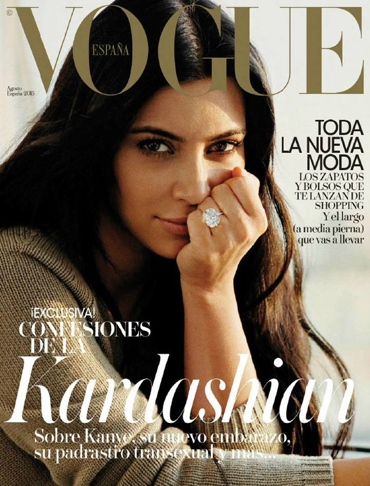 Kim Kardashian《Vogue》西班牙版2015年8月号