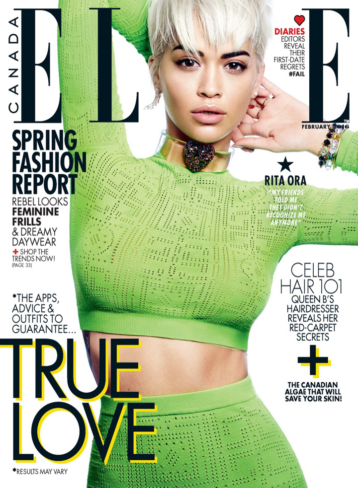 Rita Ora《Elle》加拿大版2016年2月号