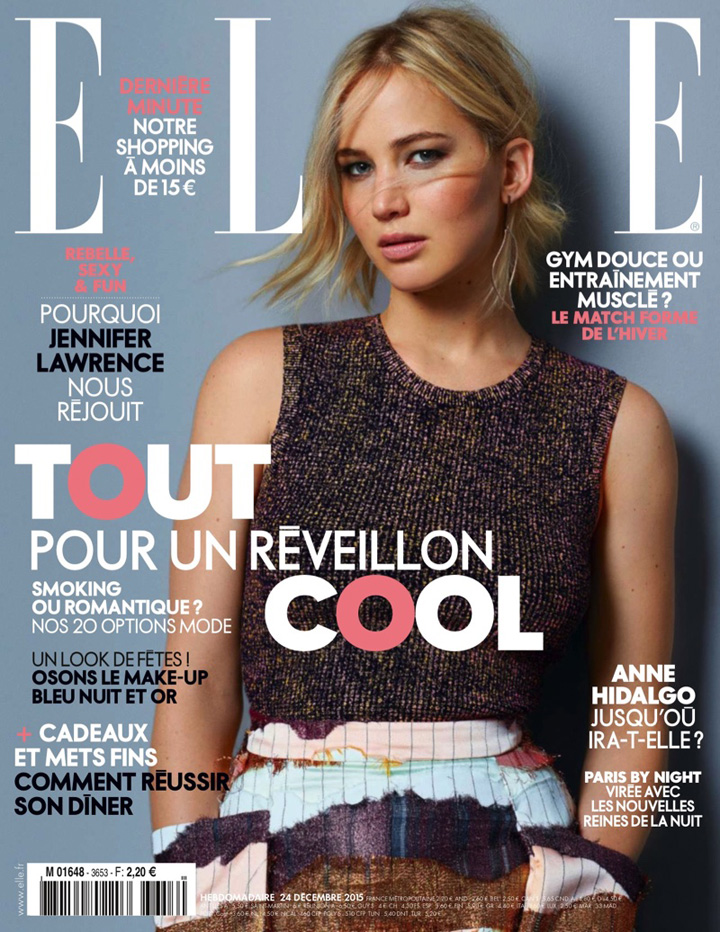 Jennifer Lawrence《Elle》法国版2015年12月号