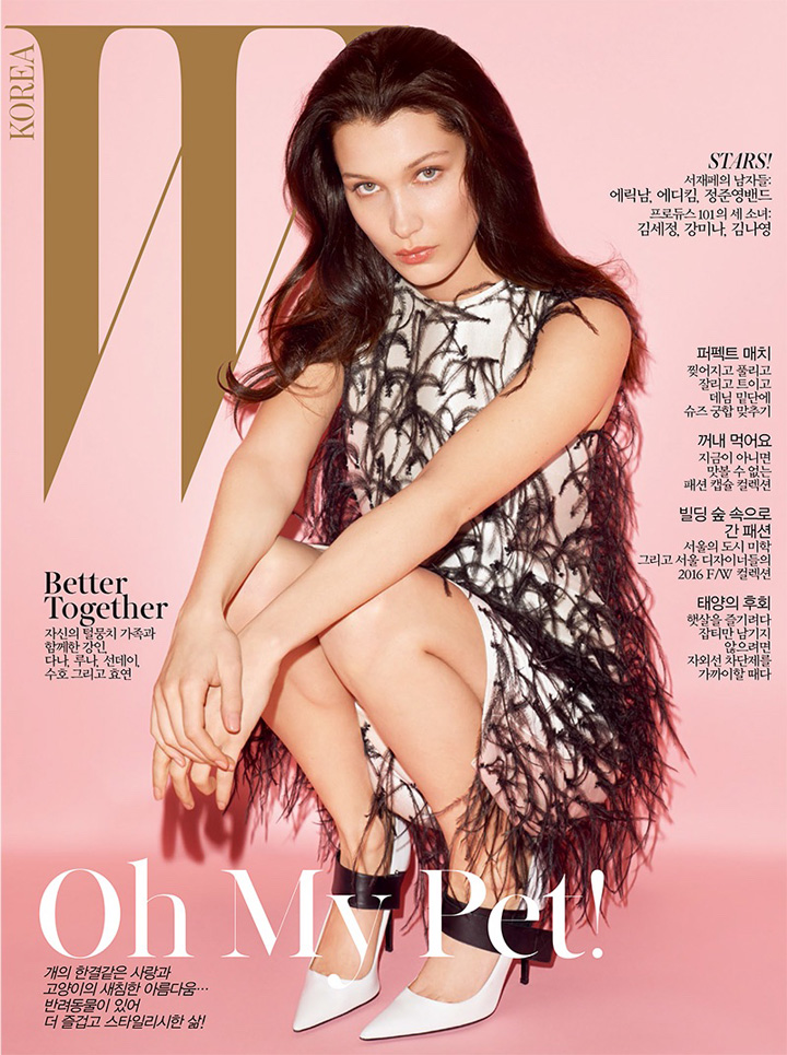 Bella Hadid《W》杂志韩国版2016年5月号