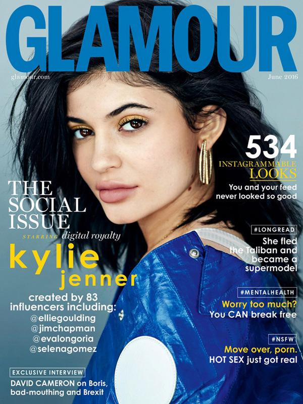 Kylie Jenner《Glamour》英国版2016年6月号