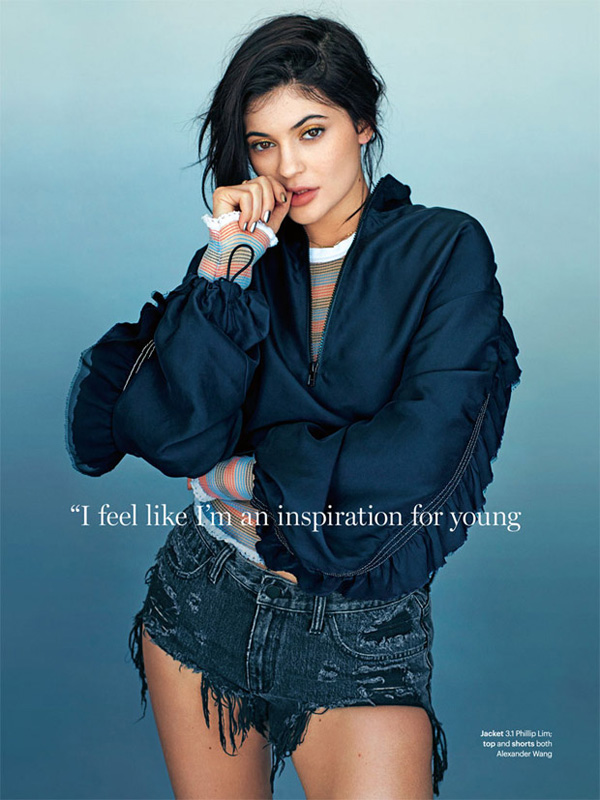 Kylie Jenner《Glamour》英国版2016年6月号