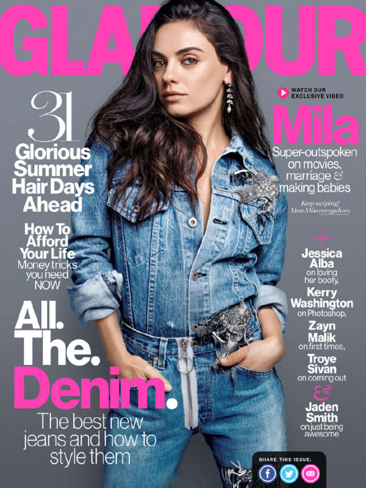 Mila Kunis《Glamour》美国版2016年8月号