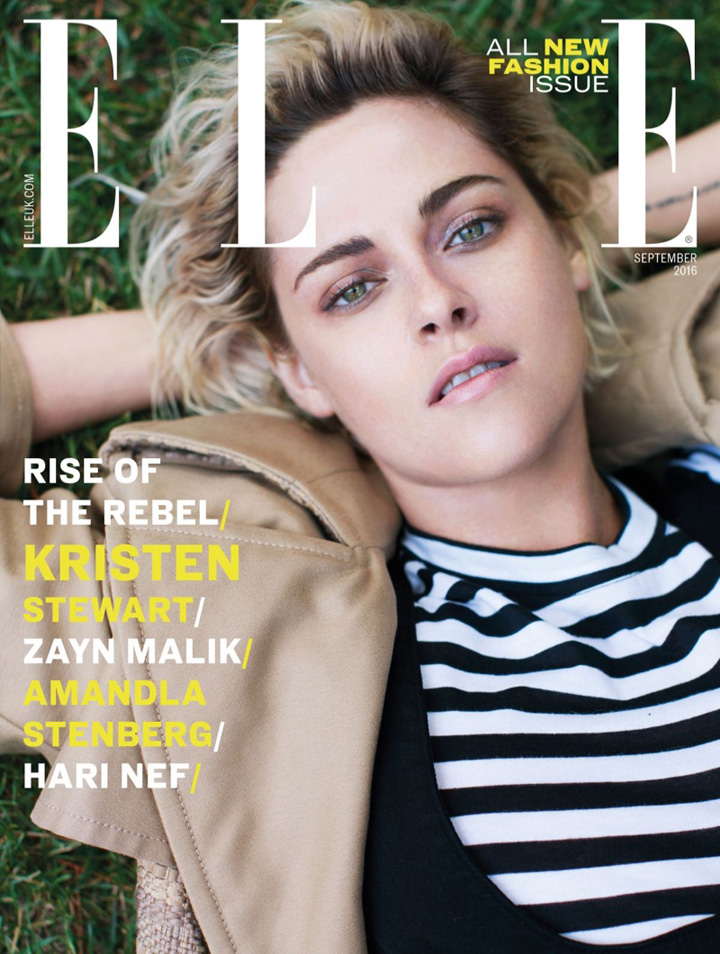 Kristen Stewart《Elle》英国版2016年9月号