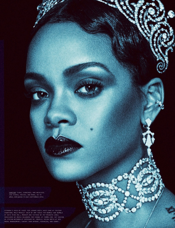 Rihanna《W》杂志2016年9月号