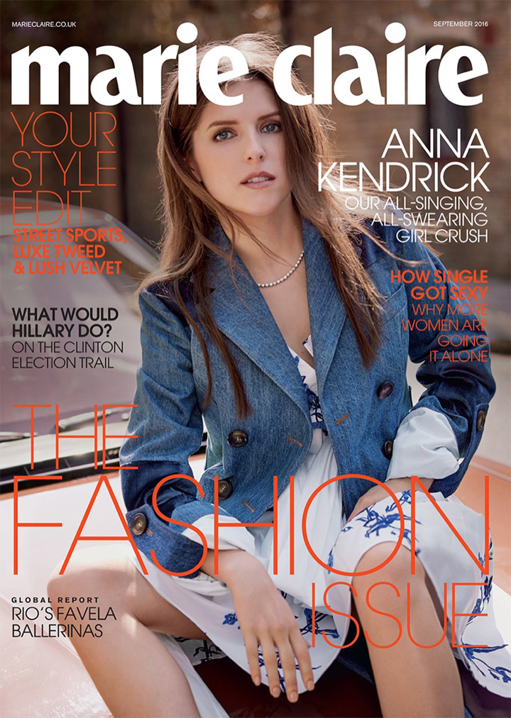 Anna Kendrick《Marie Claire》英国版2016年9月号