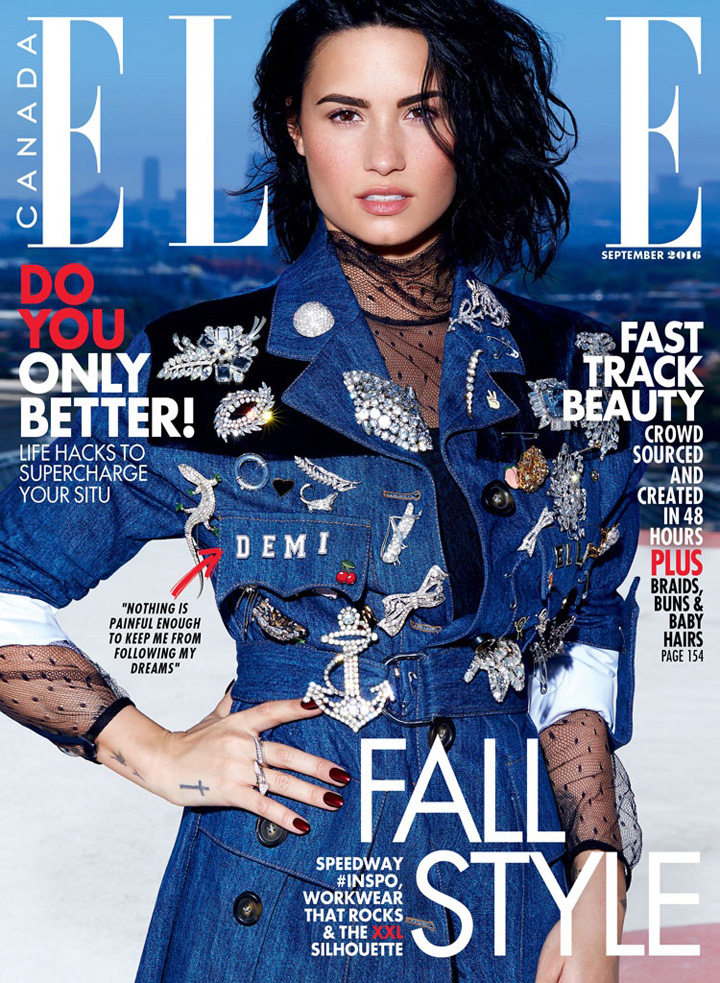 Demi Lovato《Elle》加拿大版2016年9月号