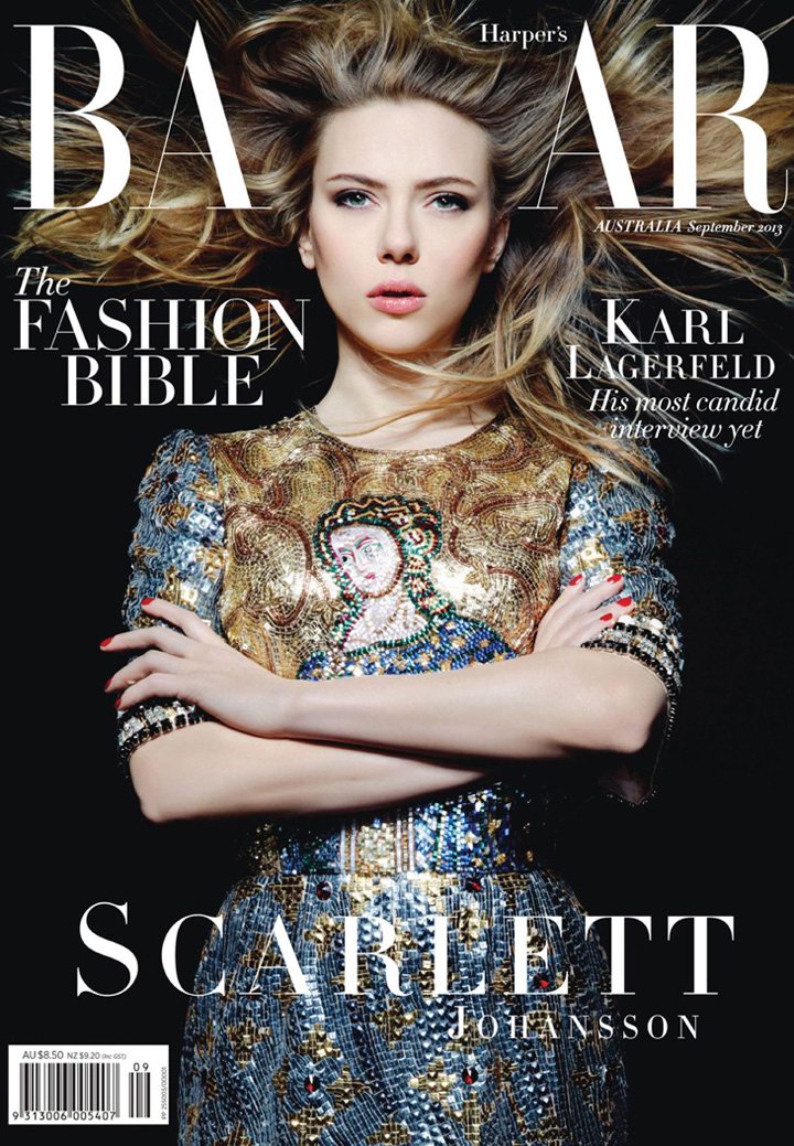 Karl Lagerfeld 执镜《Harper’s Bazaar》澳版2013年9月号封面