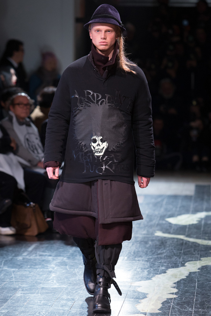 Yohji Yamamoto 2016秋冬男装流行发布