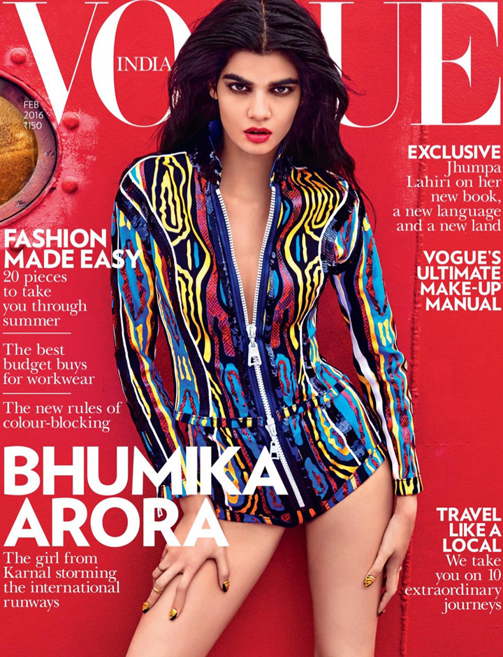 Bhumika Arora《Vogue》印度版2016年2月号