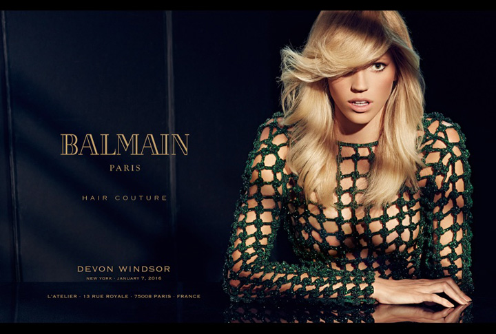 Balmain Hair Couture 2016春夏广告大片