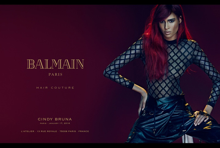 Balmain Hair Couture 2016春夏广告大片