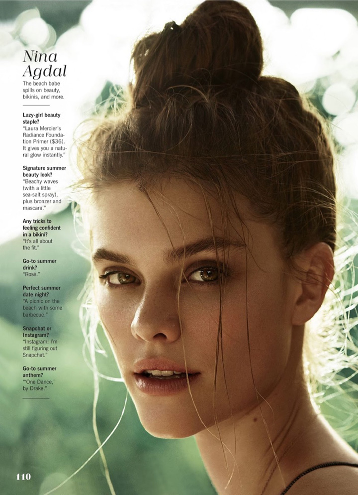 Nina Agdal《Cosmopolitan》杂志2016年7月号