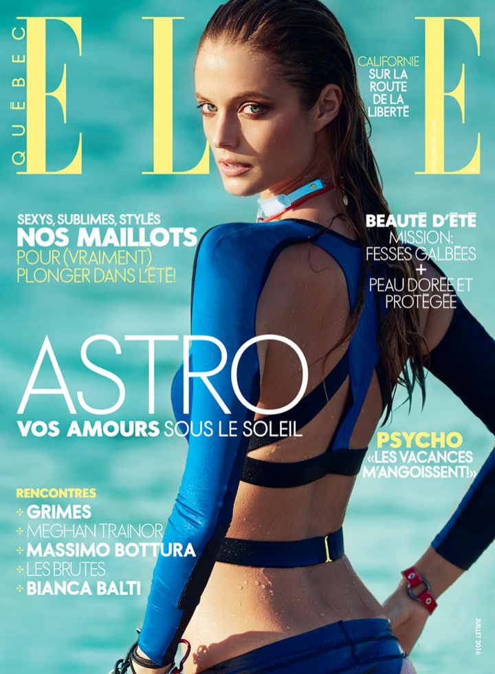 Kate Bock《Elle》魁北克版2016年7月号