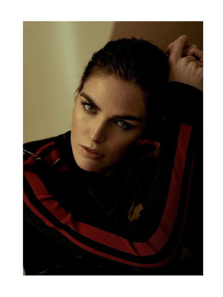 Hilary Rhoda《L'Officiel》法国版2016年8月号