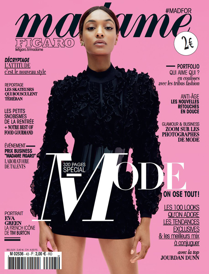 Jourdan Dunn《Madame Figaro》杂志2016年8月号