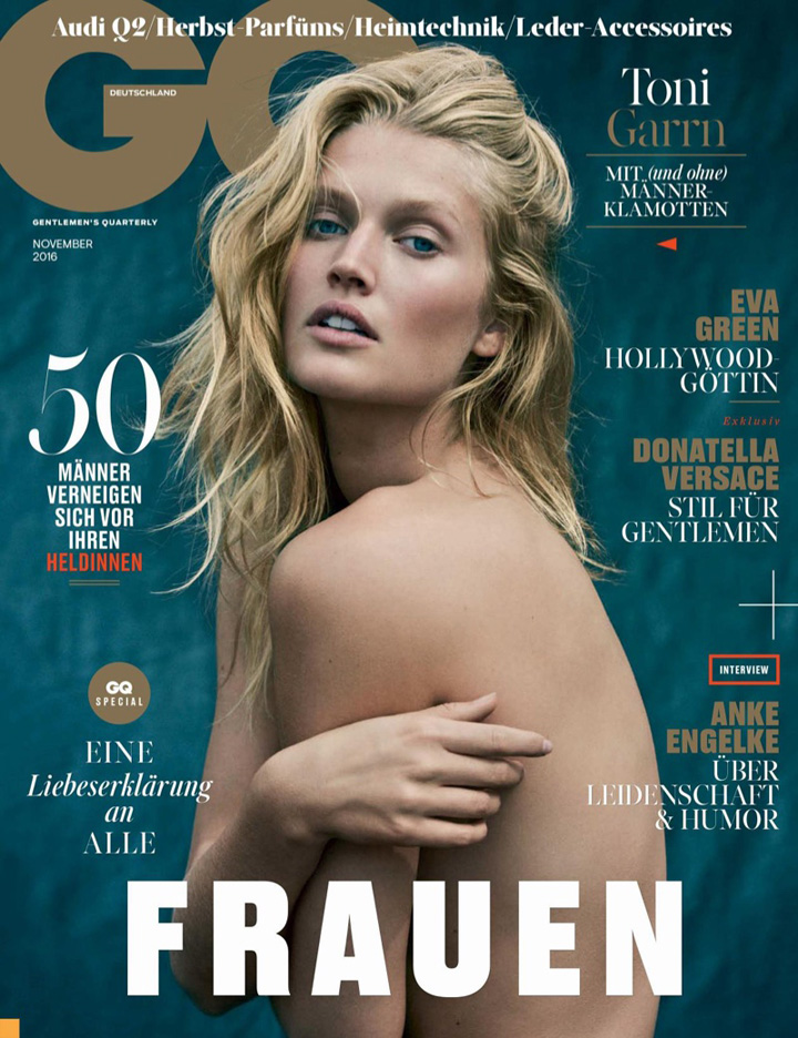 Toni Garrn《GQ》德国版2016年11月号