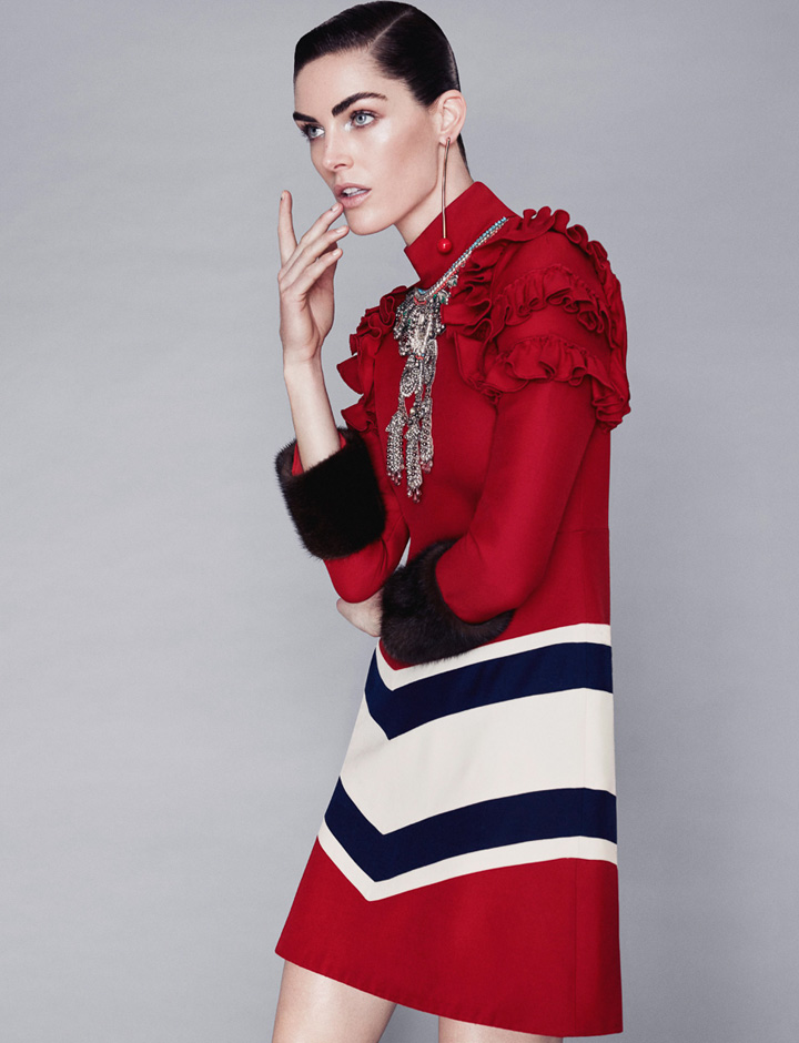 Hilary Rhoda《Harper’s Bazaar》哈萨克版2016年12月号