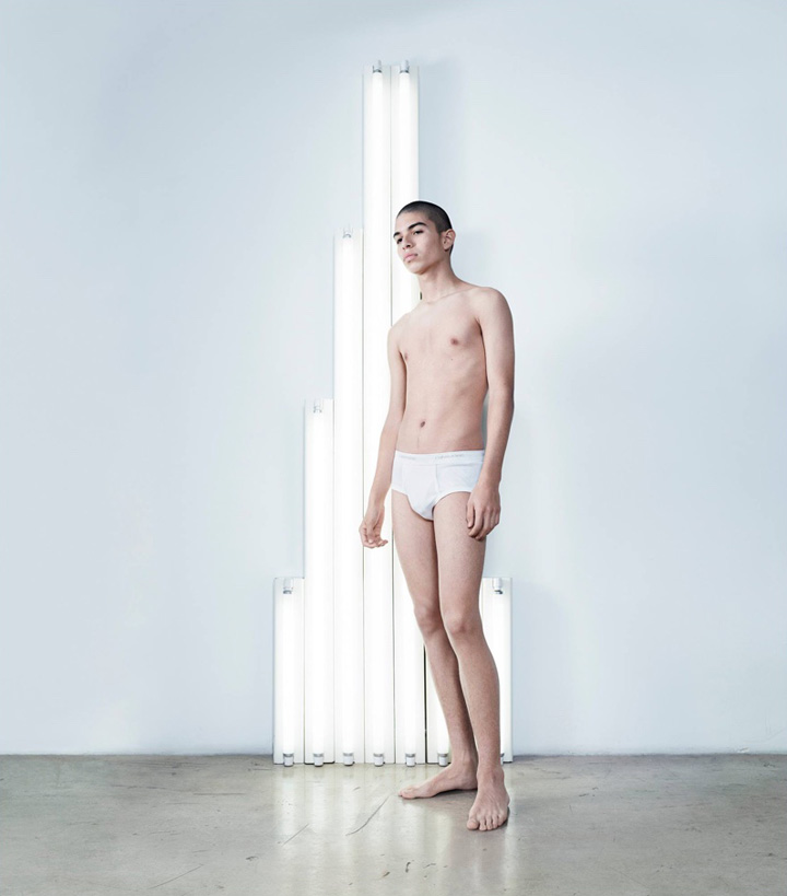 Dan Flavin: Untitled(Monument for V. Tatlin), 1964 ©Stephen Flavin / ARS
Calvin Klein: Classic Cotton Briefs (Calvin Klein Underwear Est. 1981)
Photographed at Rubell Family Collection, Miami