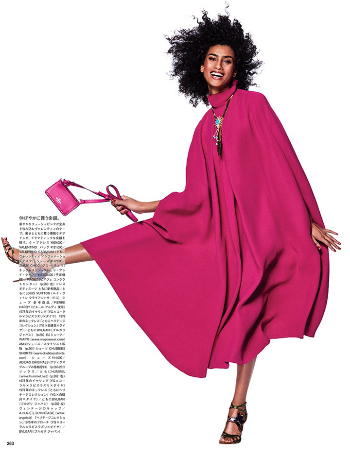 Imaan Hammam《Vogue》日本版2017年5月号