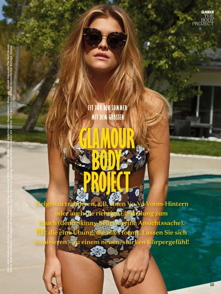 Nina Agdal《Glamour》德国版2017年5月号