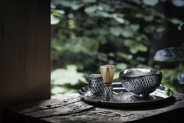 Georg Jensen 与隈研吾呈现KUSA纯银茶具