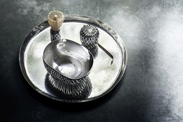 Georg Jensen 与隈研吾呈现KUSA纯银茶具