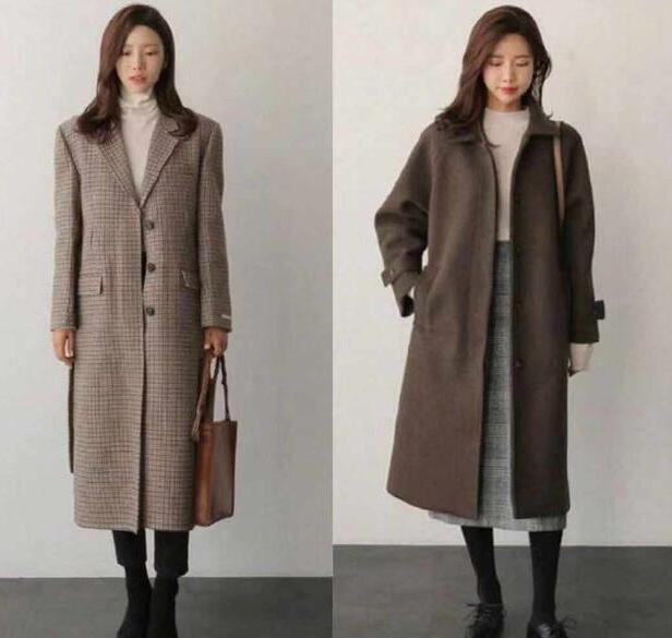 廓形的西装领大衣